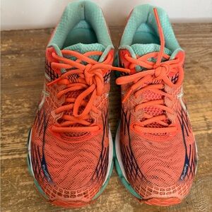 Asics Gel-Nimbus 17 Women's Running Shoe Sneaker Orange 8